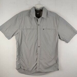 REI Mens Button Up Shirt XL‎ Blue Outdoors Hiking Camp Casual